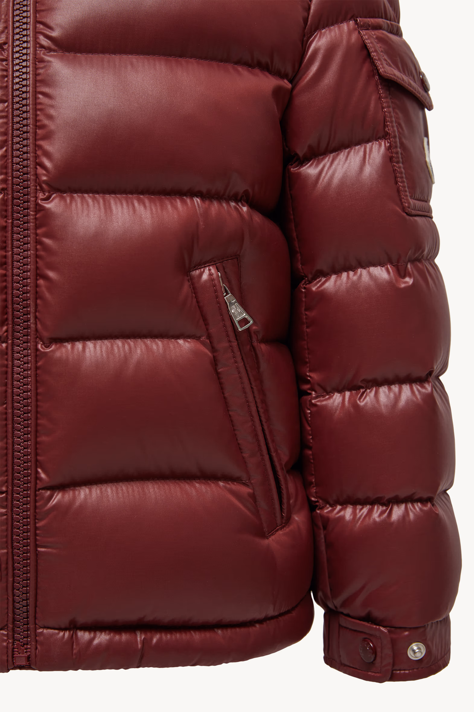 New Moncler Maya Hooded Down Jacket Boy Red Moncler 5